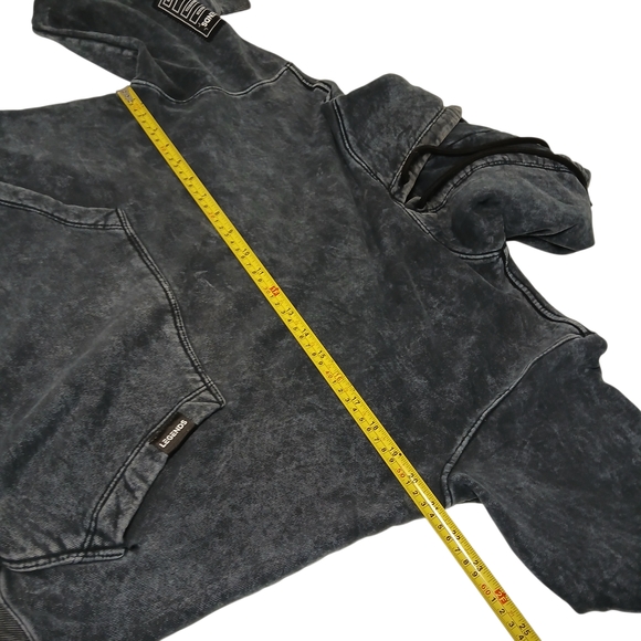 LEGENDS Women's Black Dyed Hoodie XS - Picture 6 of 9